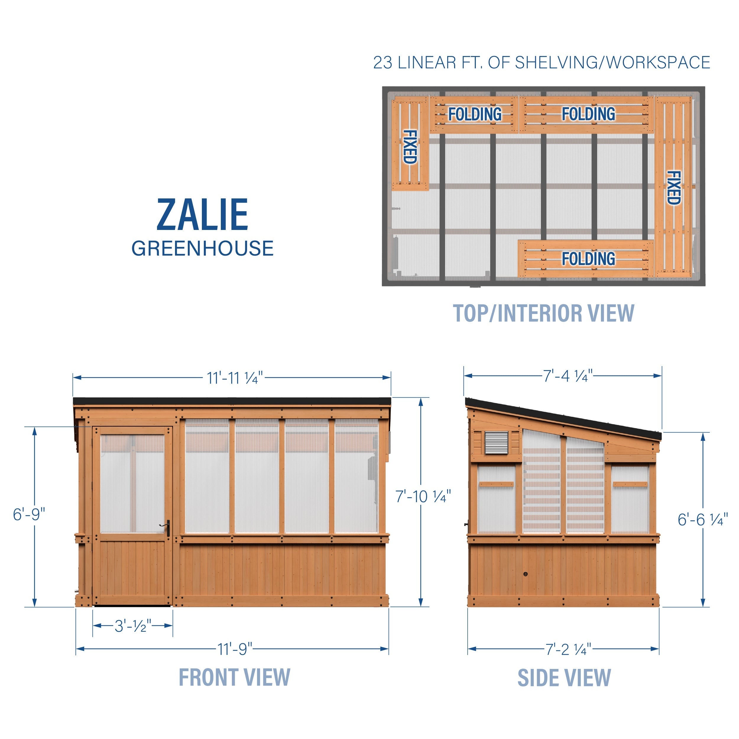 12x7 Zalie Greenhouse